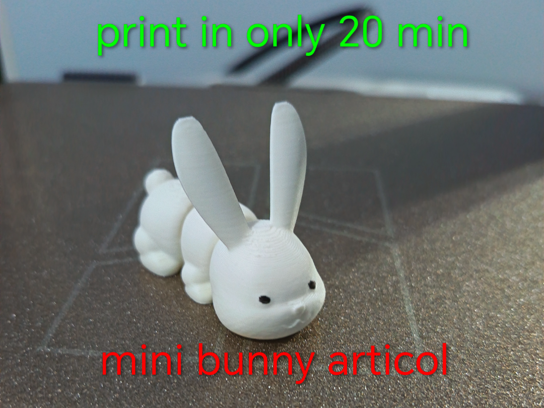 mini coniglietto pasquale articolato 