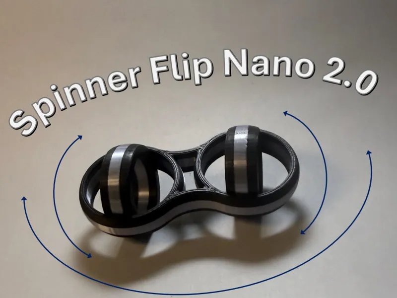 Spinner Flip Nano 2.0 - Small Smooth Fidget