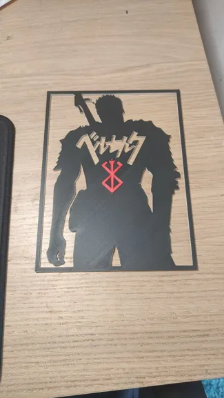 Guts Berserk 2D wall art