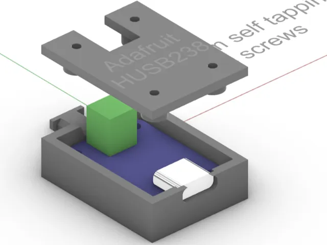 USB-C PD Breakout-ის კორპუსი