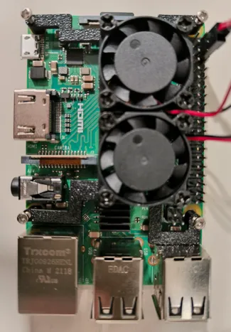 Slim Fan Frame For Raspberry Pi 3B / 3B+