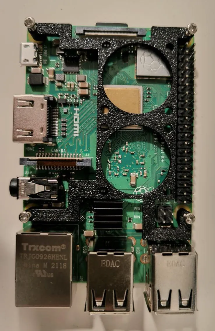 Slim Fan Frame For Raspberry Pi 3B / 3B+ - Free 3D Print Model - MakerWorld