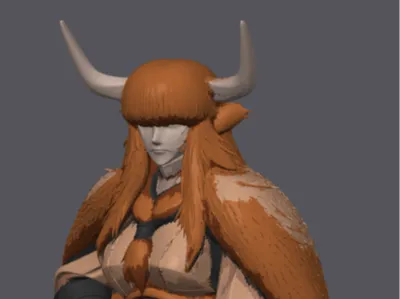 Highland Cow War Maiden