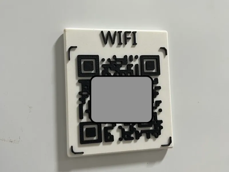 Custom QR Code Sign — WiFi, Social, URL