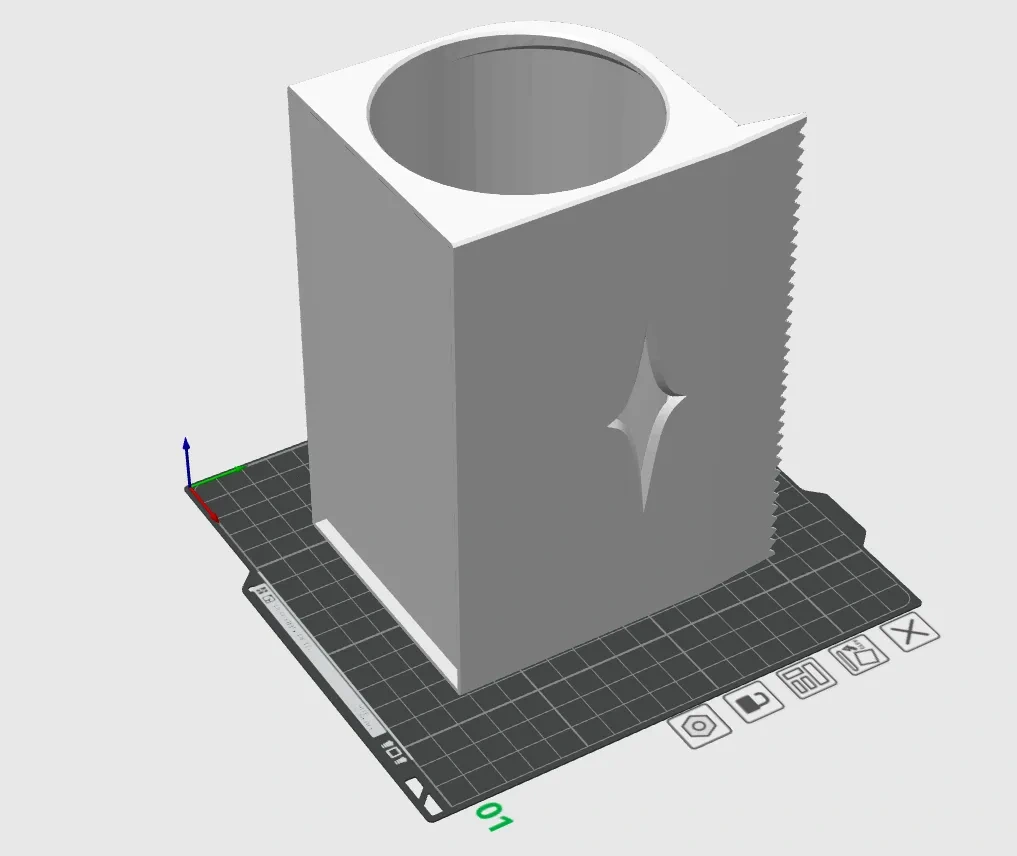 Miniatura 2 do modelo 3D 壁挂式无芯卷纸盒迷你版