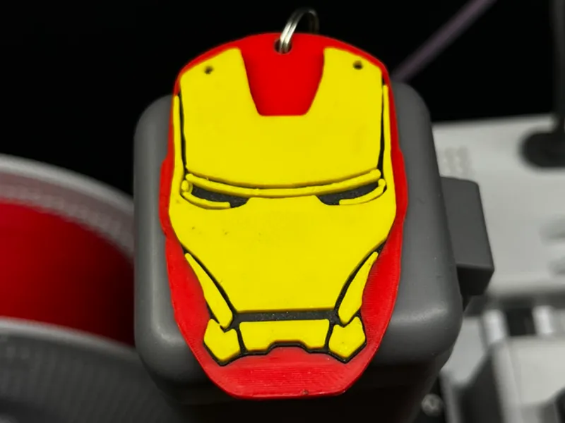 Iron Man head keychain