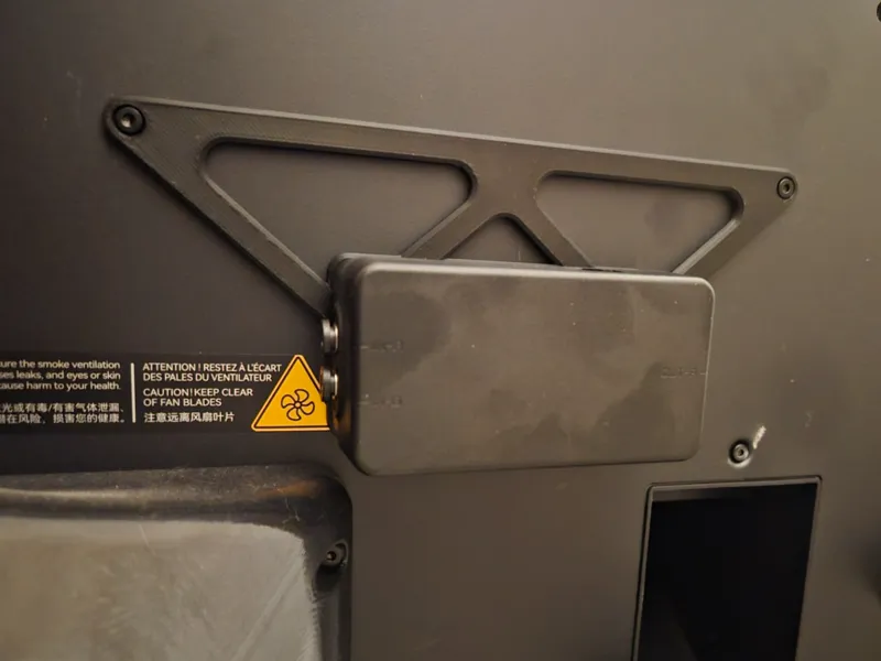 Track Switch Holder compatible with mounted vent