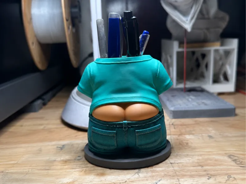Proctologist Pencil Holder  Desk Organizer 