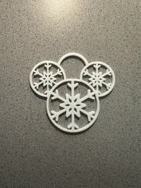 Ornement oreilles de Mickey flocon de neige — photo 1