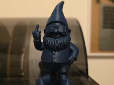 rude gnome figurine middle finger minimal art by FRANKIE 3D PRINT ...