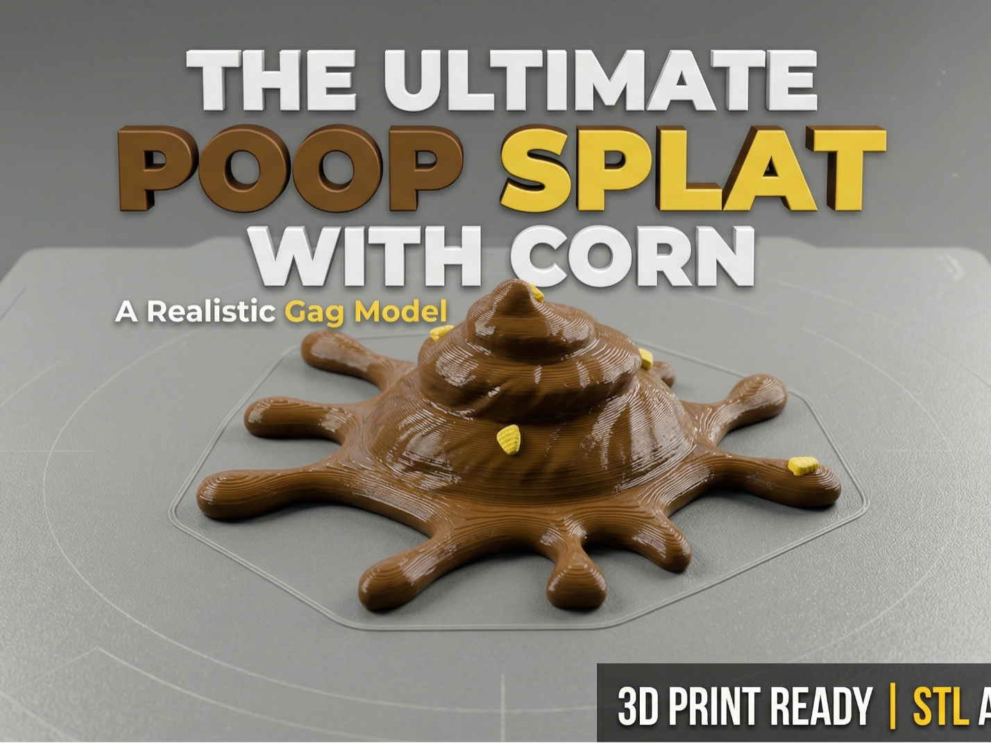 Poop Splat with Corn