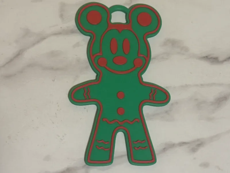 Mickey Gingerbread Ornament - Single + Multi color