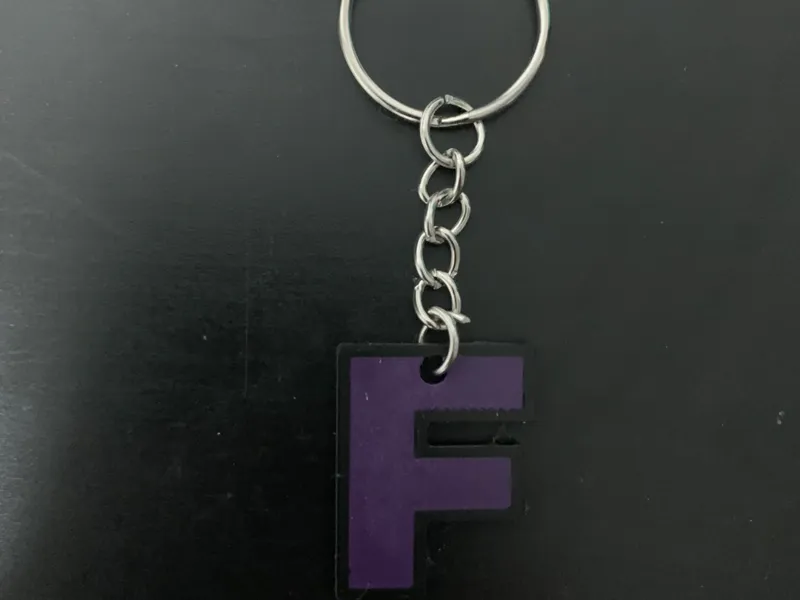 Letter F Keychain