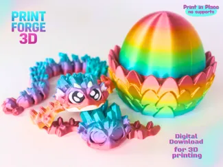 Crystal Dragon-Print in Place-No Support