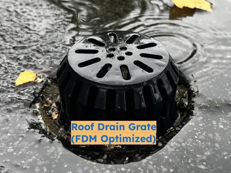 Roof Drain Grate (FDM Optimized)