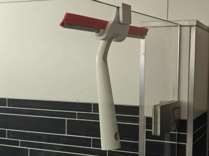Bathroom Shower Glass Wiper Hook