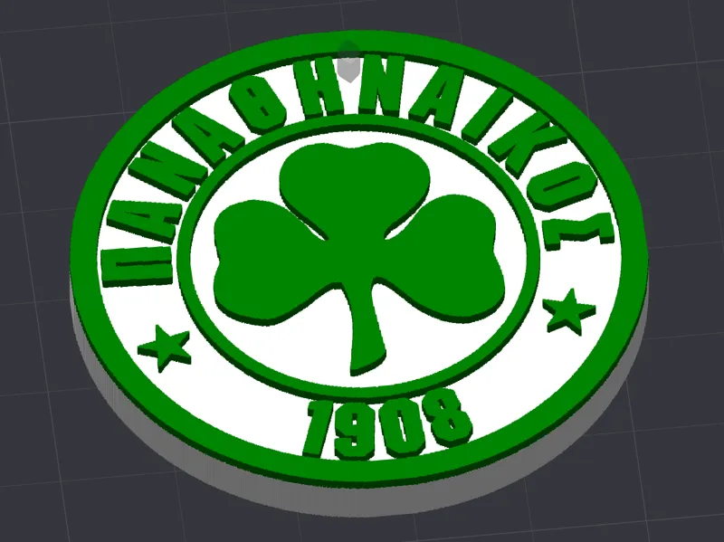 Panathinaikos (PAO) Keychain (0.02mm/AMS)