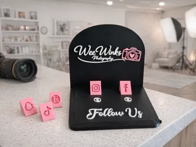 Social Media NFC Display Stand