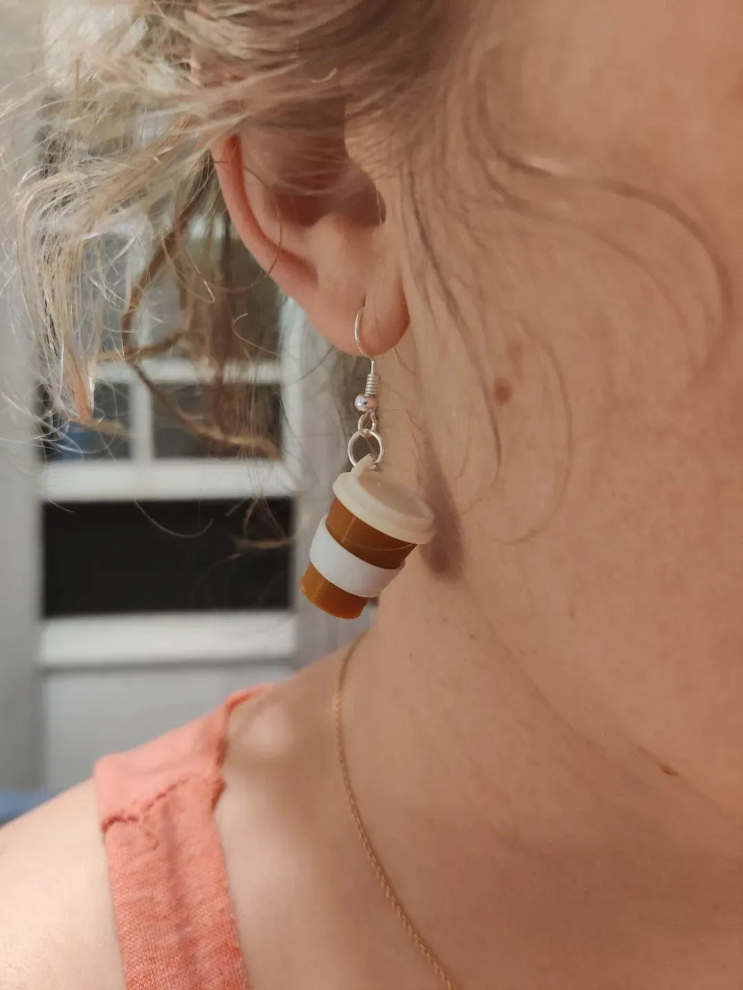 Coffee Cup Earrings view 2