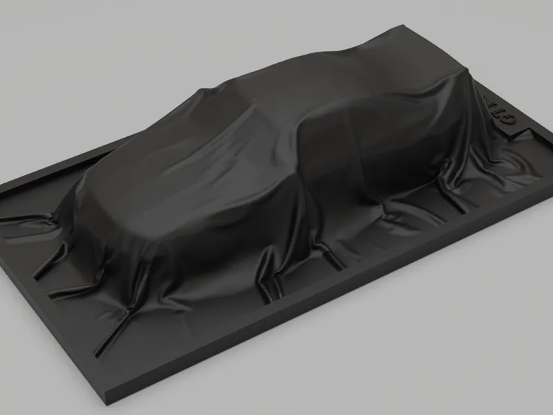 Covered Nissan Skyline GT-R R33 Display