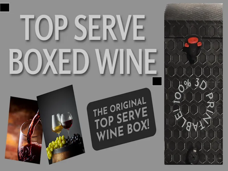 Top Serve Wine Box - Honeycomb
