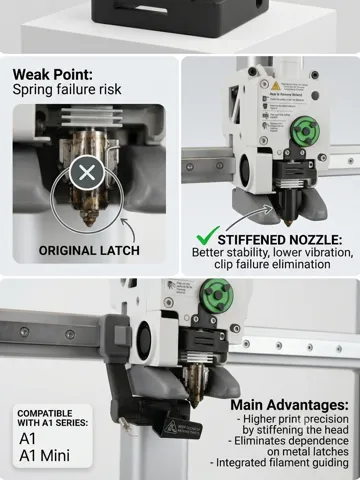 Accesorio para impresora 3D: Bambu A1/A1 Mini Hotend Screw Fix — vista de referencia 2