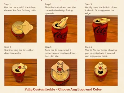 Can Lid Protector ( Over 40 designs)