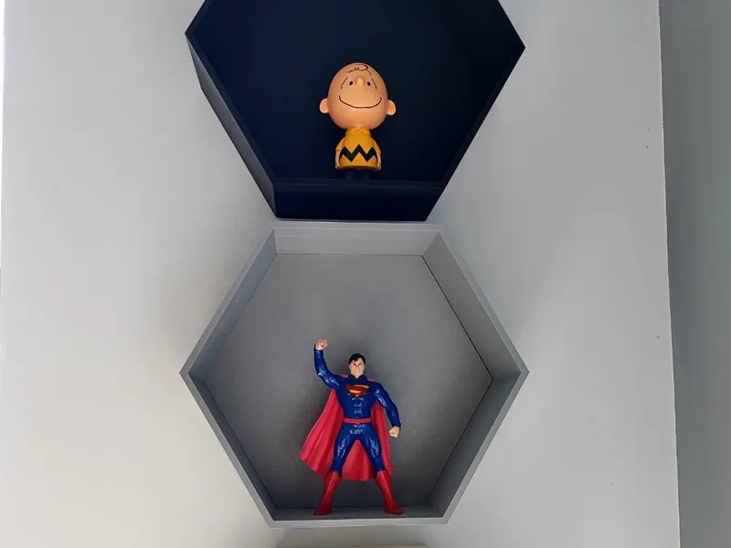 Hexagonal Geometric Wall Shelf
