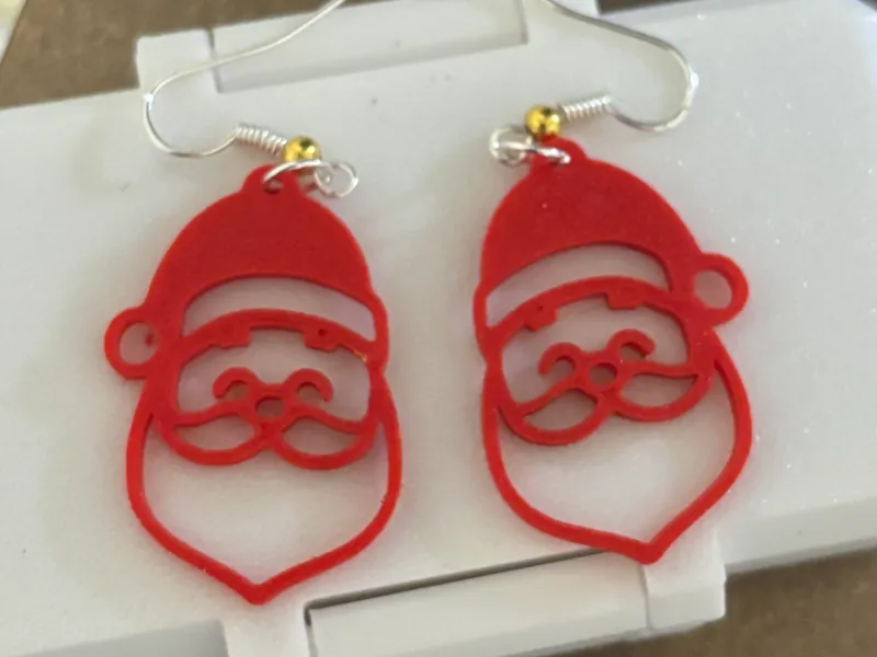 Santa Earrings