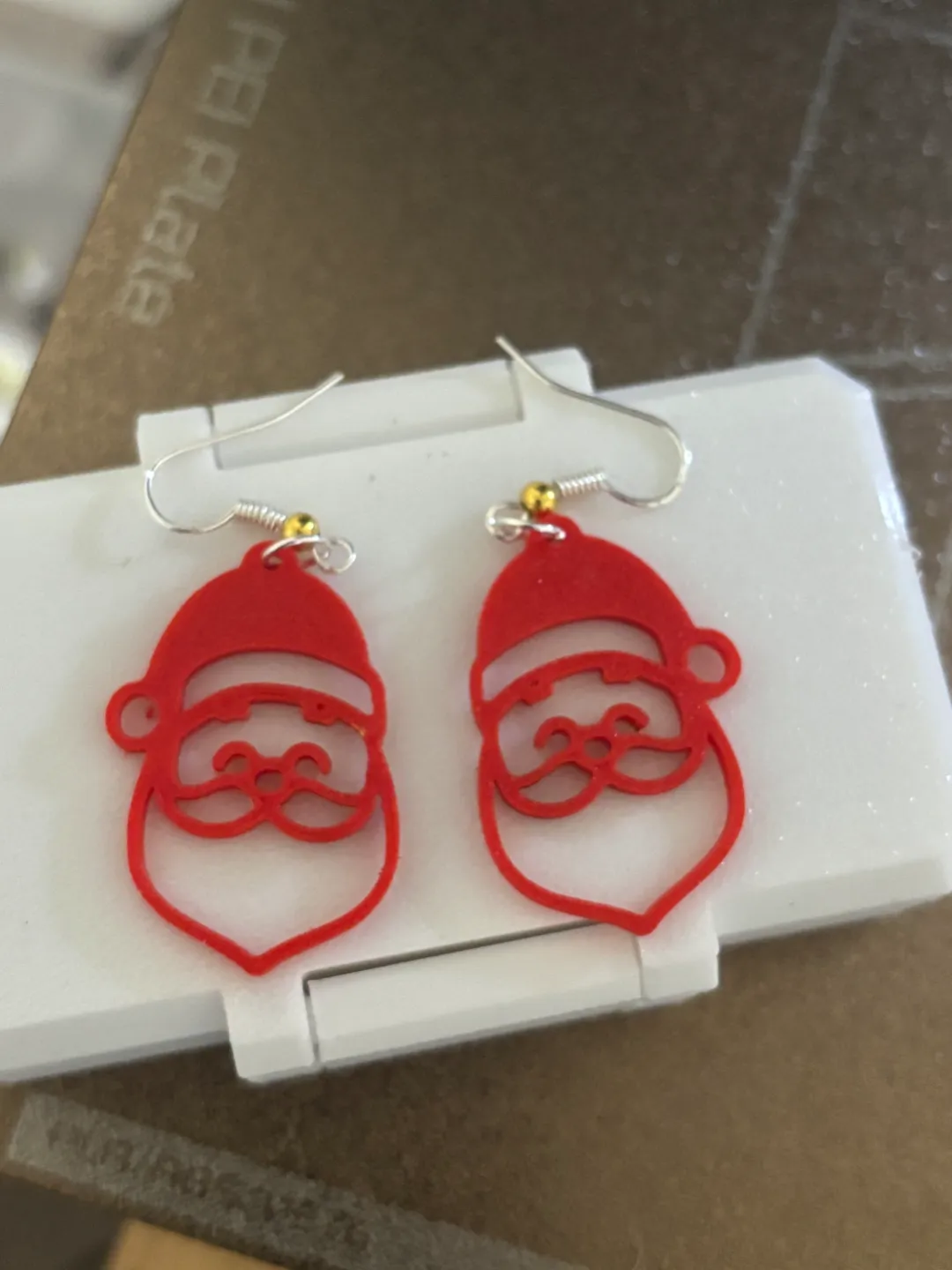 Santa Earrings view 2