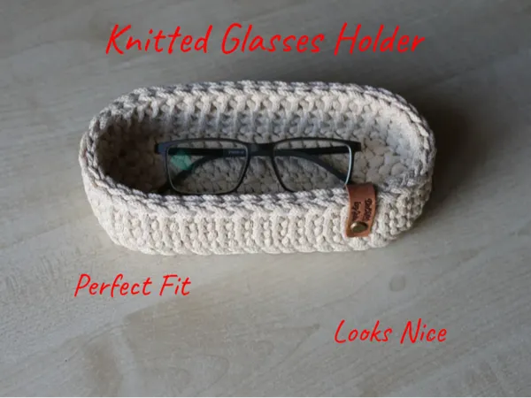 Support à lunettes texture tricot