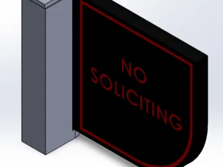 No Soliciting/Do Not Ring Sign