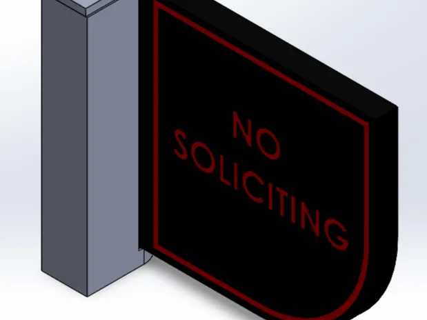 No Soliciting/Do Not Ring Sign