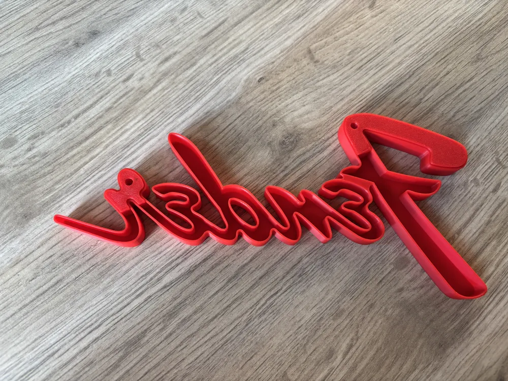 Fender Logo - Free 3D Print Model - MakerWorld