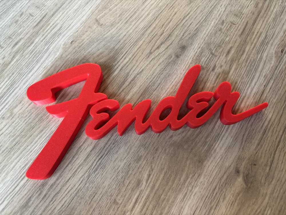 Fender Logo - Free 3D Print Model - MakerWorld
