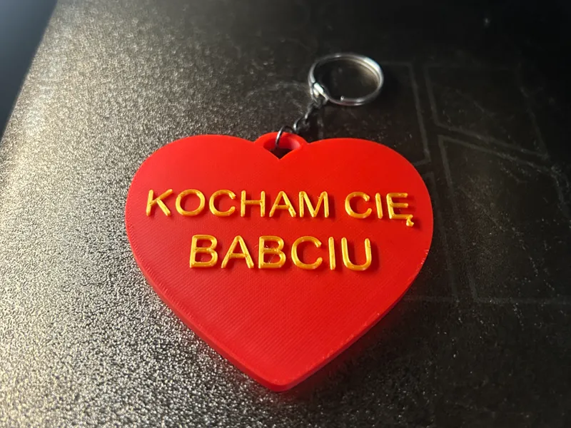 breloczek serce dla babci z okazji dnia babci 