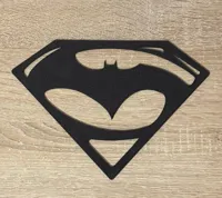 Logo Batman vs Superman — plaque murale — photo 3