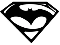 Logo Batman vs Superman — plaque murale — photo 2