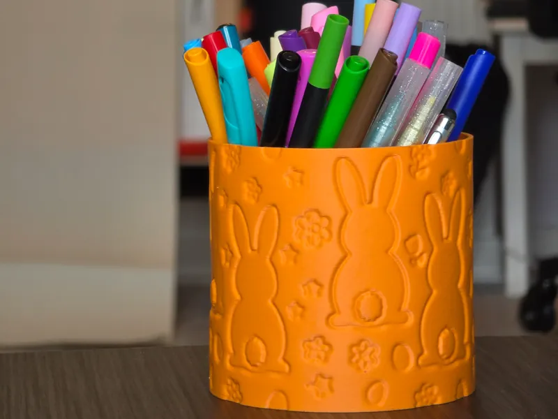 Easter pencil holder