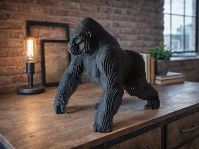 Decorative gorilla figurine