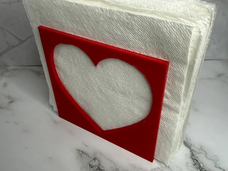 Heart Shaped Napkin Holder