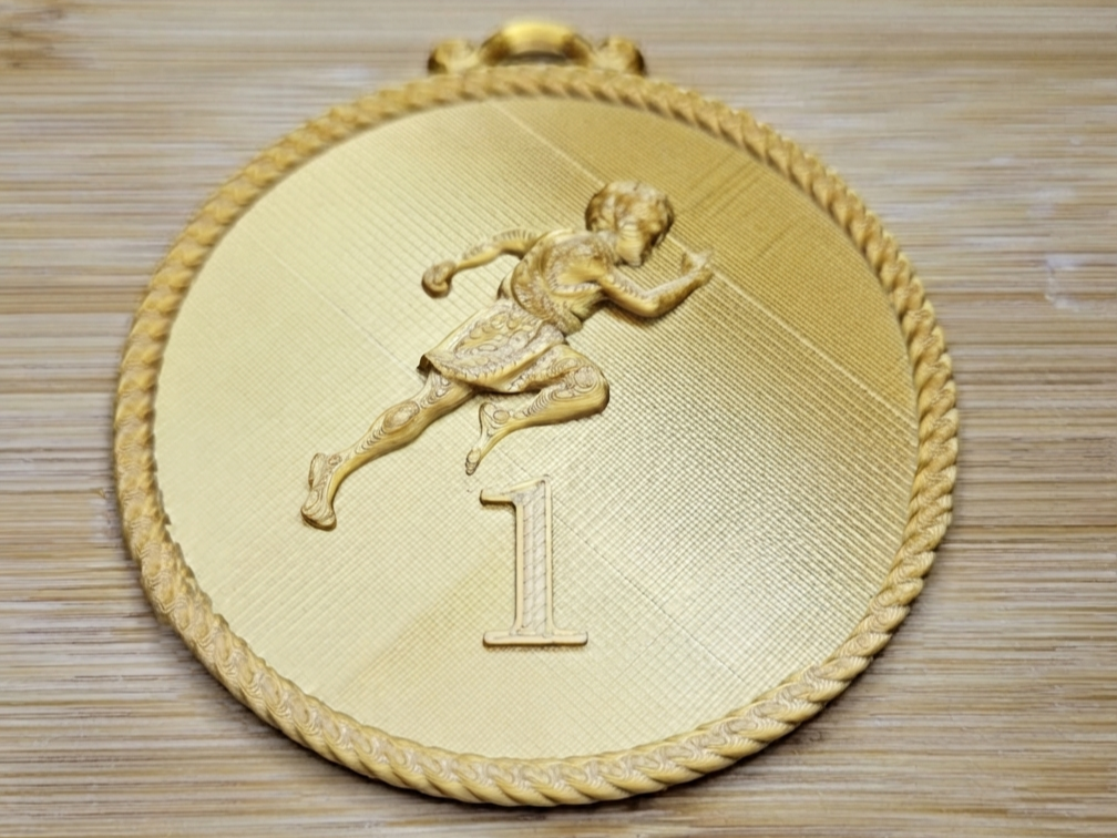 "Athenian Sprinter" Medal Se -Gold, Silver, Bronze