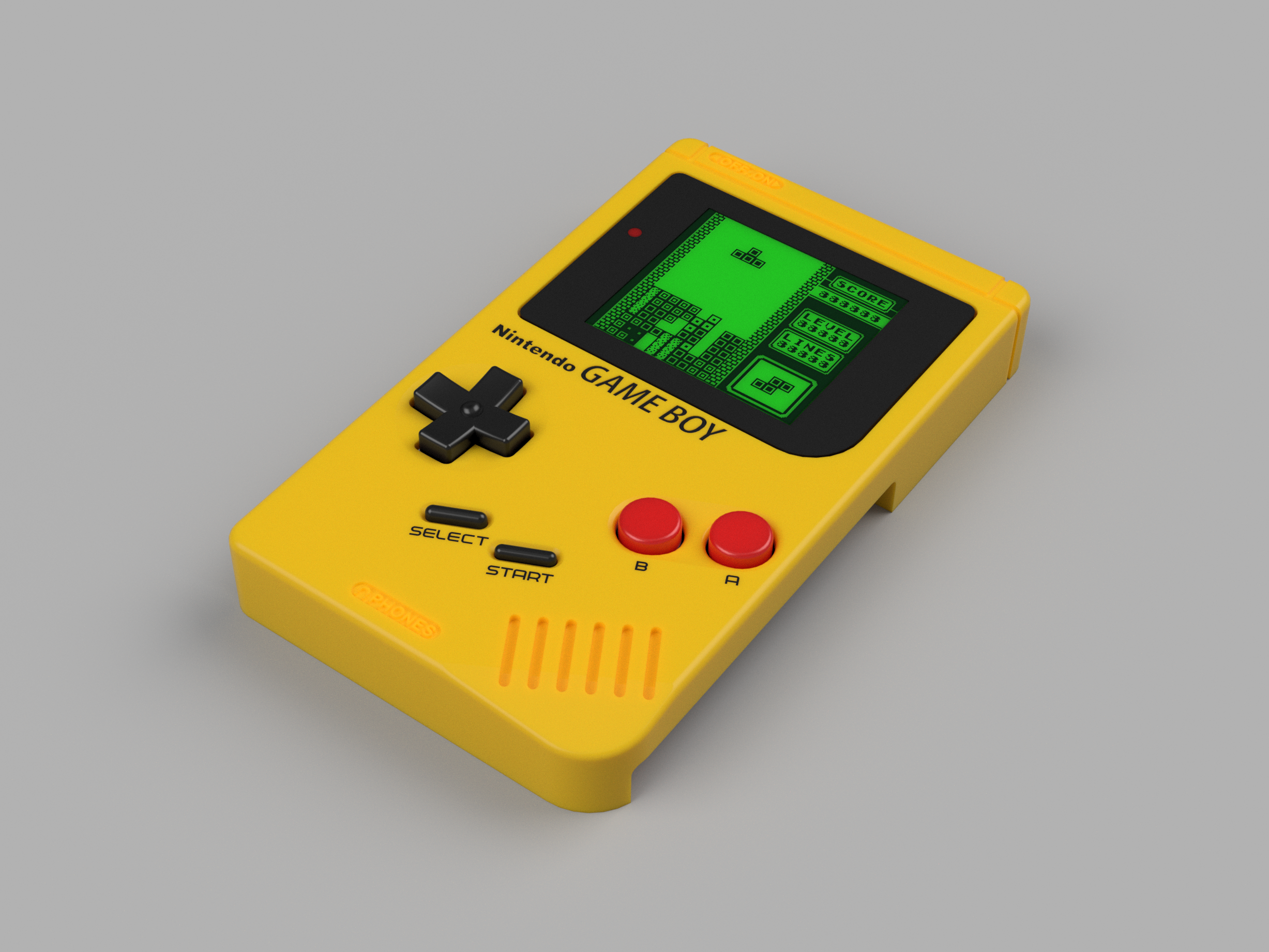 Miniatura 5 do modelo 3D 复古 GAME BOY 开关装饰（支持两开联排）