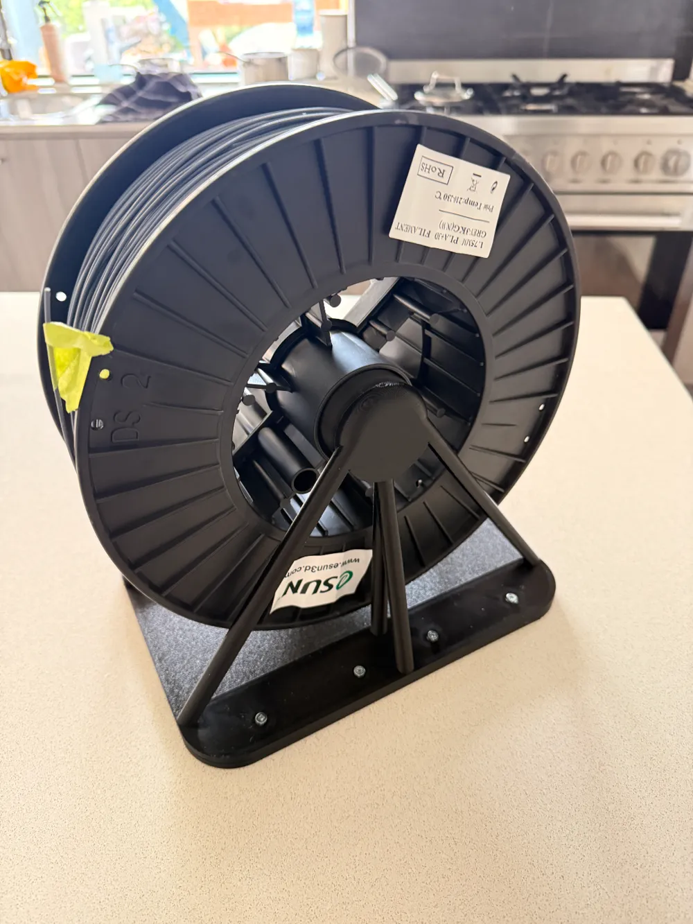 3kg Spool Roller with bearings (eSun) + PTFE guide - Free 3D Print ...