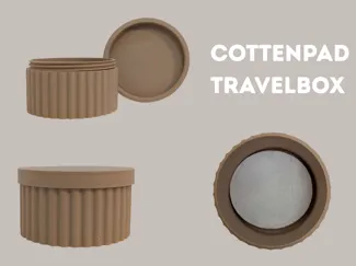 Rundbehälter || Wattepad Reisebox