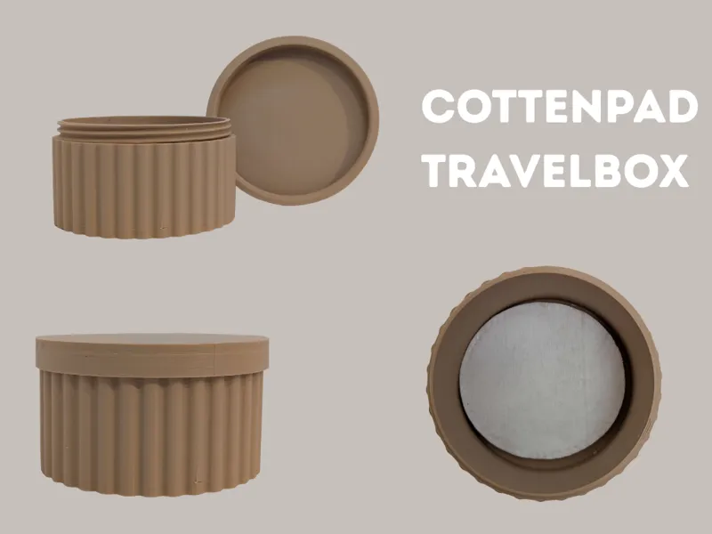 Rundbehälter || Wattepad Reisebox