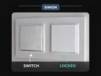 Simon Switches - 52.4mm x 52.4mm x 9mm
