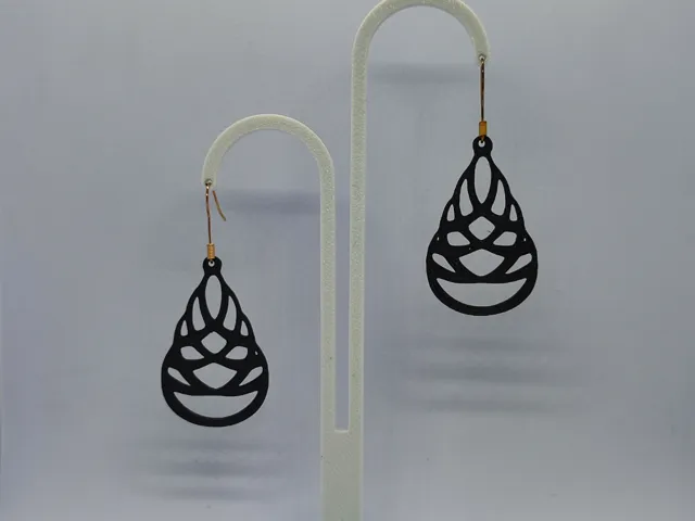 Aretes Lágrima de Encaje