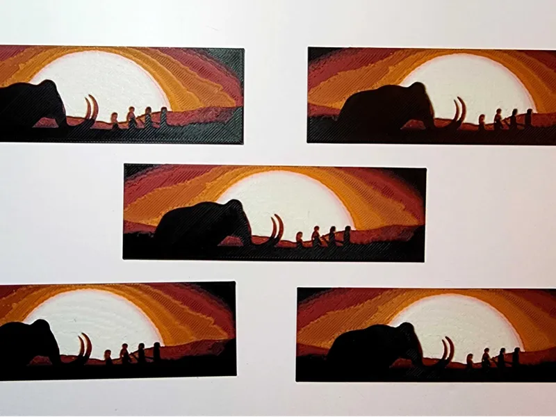Elephant bookmark