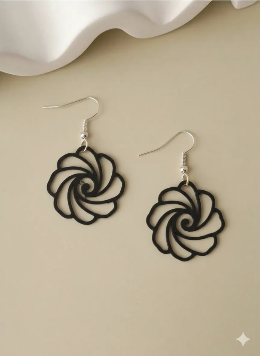 Pendiente Flor En Espiral view 3